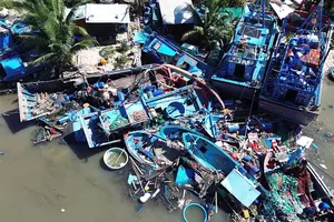 Cận cảnh bãi tàu thuyền bị bão số 13 "nghiền, phá" ở Đắk Lắk