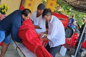 Cá heo dạt vào bờ biển ở Khánh Hòa đã chết