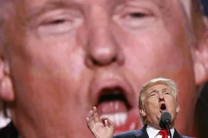 Đầu năm nay, báo cáo của Mueller tiết lộ rằng Nga đã ảnh hưởng đến cuộc bầu cử ở Mỹ, giúp ứng cử viên tổng thống của đảng Cộng hòa Donald Trump giành chiến thắng. Ảnh: EPA