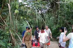 Xe buýt lao xuống núi ở Lào, 13 khách Trung Quốc tử vong