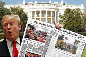 Nhà Trắng kêu gọi hủy đăng ký hai tờ báo lớn của Mỹ