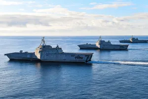 Hạm đội tàu không người lái Mỹ trực chiến Trung Quốc