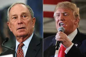 Tỉ phú Michael Bloomberg (trái) và Tổng thống Mỹ Donald Trump. Ảnh: CNBC
