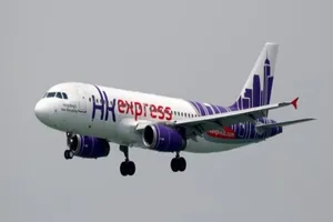 Máy bay của hãng hàng không Hong Kong Express. Ảnh: AFP