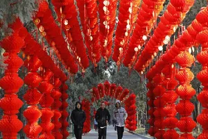 Các hoạt động đầu năm mới tại Trung Quốc đều bị hủy bỏ và đóng cửa. Ảnh: EPA