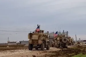 Lực lượng Mỹ tại Syria đụng độ với người Kurd ở gần biên giới Syria-Thổ Nhĩ Kỳ. Ảnh: RT