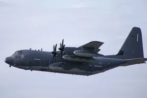 Mỹ điều máy bay MC-130J bay qua eo biển Đài Loan để thể hiện sự ủng hộ đối với vùng lãnh thổ này. Ảnh: SCMP