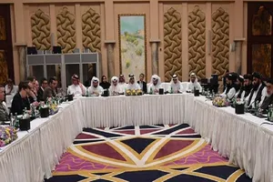 Các chi tiết cuối cùng của thỏa thuận ngừng bắn đã được Đặc phái viên Mỹ và Đại điện Taliban thảo thuận trong những ngày qua tại Doha, Qatar. Ảnh: AP