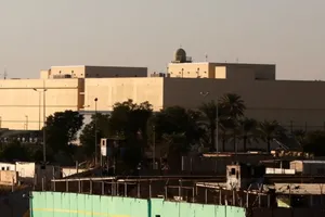 Trụ sở Đại sứ quán Mỹ ở Iraq (Ảnh chụp ngày 4-1). Ảnh: BBC