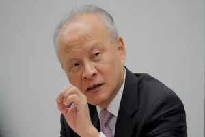 Đại sứ Trung Quốc tại Mỹ Thôi Thiên Khải. Ảnh: REUTERS