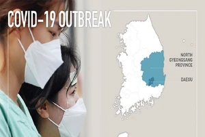 TP Daegu và ba khu vực thuộc tỉnh Bắc Gyeongsang được xác định là "vùng thảm họa đặc biệt” vì COVID-19. Ảnh: HABKOREA.NET