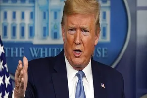 Tổng thống Mỹ Donald Trump trong buổi họp báo ngày 19-3. Ảnh: FOX NEWS