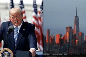Tổng thống Donald Trump quyết định không phong toả ba bang New York, New Jersey và Connecticut (Ảnh minh hoạ). Ảnh: METRO UK 