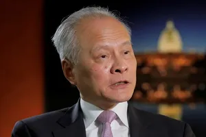 Đại sứ Trung Quốc tại Mỹ Thôi Thiên Khải. Ảnh: REUTERS