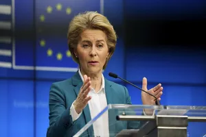 Chủ tịch Ủy ban châu Âu - bà Ursula von der Leyen. Ảnh: REUTERS