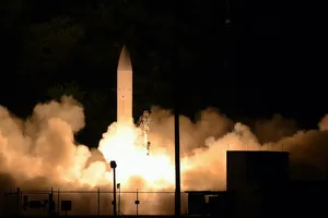 Vụ thử thiết bị lướt vượt siêu thanh thông thường (C-HGB) hôm 19-3 ở đảo Kauai, bang Hawaii, Mỹ. Ảnh: HẢI QUÂN MỸ