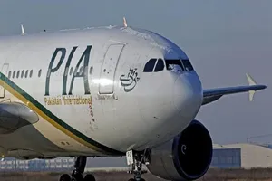 Một máy bay của hãng hàng không quốc tế Pakistan (PIA). Ảnh: DW/ STARMEDIA