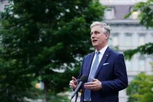 Cố vấn An ninh Quốc gia Mỹ Robert O'Brien xuất hiện trong phỏng vấn ngày 24-5 của đài CBS. Ảnh: CBS