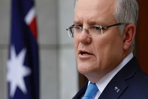 Thủ tướng Úc Scott Morrison khẳng định không bao giờ ủng hộ thỏa thuận thương mại giữa bang Victoria và Trung Quốc liên quan đến "Sáng kiến Vành đai và Con đường". Ảnh: ABC ÚC