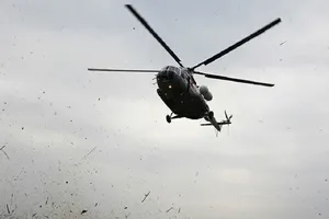 Một chiếc trực thăng quân sự Mi-8 của quân đội Nga. Ảnh: SPUTNIK