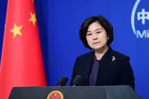 Người phát ngôn Bộ Ngoại giao Trung Quốc Hoa Xuân Doanh. Ảnh: TÂN HOA XÃ
