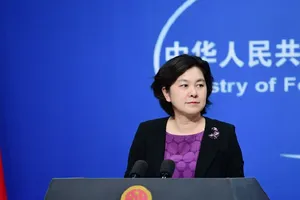 Người phát ngôn Bộ Ngoại giao Trung Quốc Hoa Xuân Doanh. Ảnh: BỘ NGOẠI GIAO TRUNG QUỐC
