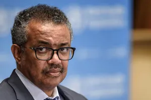 Tổng Giám đốc WHO Tedros Adhanom Ghebreyesus trong cuộc họp báo ngày 7-7. Ảnh: REUTERS