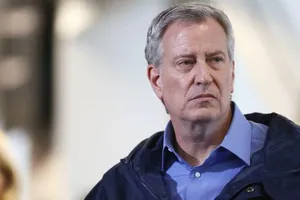 Thị trưởng New York Bill de Blasio . Ảnh: REUTERS