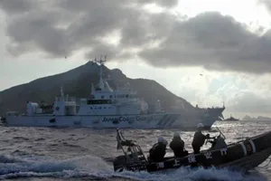 Nhật chỉ trích các hoạt động của Trung Quốc gần các đảo nhỏ ở biển Hoa Đông. Ảnh: EMILY WANG/AP