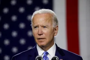 Ông Joe Biden phát biểu tại cuộc vận động tranh cử ở bang Delaware (Mỹ) vào ngày 14-7. Ảnh: REUTERS
