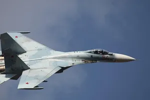 Máy bay chiến đấu Su-27 của Không quân Nga. Ảnh: THE MOSCOW TIMES