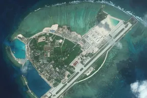 Đảo Phú Lâm thuộc quần đảo Hoàng Sa của Việt Nam bị Trung Quốc chiếm đóng trái phép và biến thành một tiền đồn quân sự. Ảnh: LOWYINSTITUTE