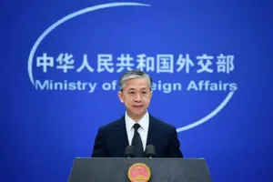 Phát ngôn viên Bộ Ngoại Giao Trung Quốc Uông Văn Bân. Ảnh: GLOBAL TIMES