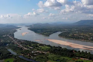 Một phần sông Mekong dọc theo biên giới giữa Lào và Thái Lan.