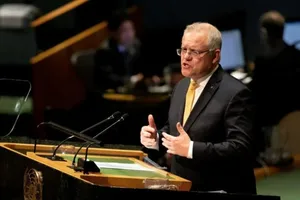 Thủ tướng Úc Scott Morrison. Ảnh: BELTANDROAD NEWS