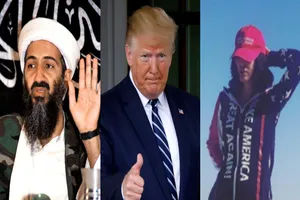 Trùm khủng bố Osama bin Laden, Tổng thống Donald Trump và Noor bin Ladin.