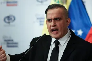 Công tố viên trưởng Venezuela Tarek William Saab tổ chức một cuộc họp báo tại TP Caracas vào ngày 4-5.