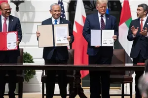 Israel ký hiệp ước Abraham với Bahrain, UAE tại Nhà Trắng