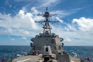 Chiếc hàm không mẫu hạm USS Theodore Roosevelt của Mỹ ở phía tây khu vực Thái Bình Dương.