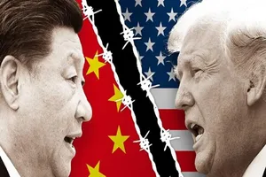Chủ tịch Trung Quốc Tập Cận Bình và Tổng thống Mỹ Donald Trump. Ảnh: NIKKEI