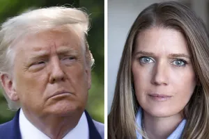 Ông Donald Trump và cháu gái Mary Trump. Ảnh: BLOOMBERG