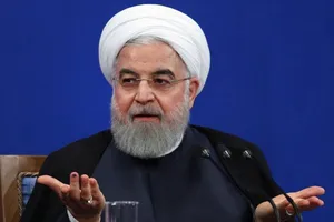 Tổng thống Iran Hassan Rouhani trong cuộc họp báo ngày 26-9 ở thủ đô Tehran. Ảnh: AFP
