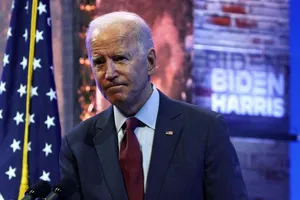 Ứng viên Tổng thống đảng Dân chủ Joe Biden trong cuộc họp báo ngày 27-9. Ảnh: AFP