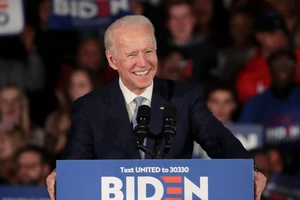 Ứng viên Joe Biden trong một bài phát biểu vận động tranh cử ở bang quê nhà Pennsylvania ngày 8-9. Ảnh: CNN 