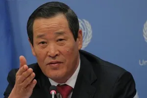 Đại sứ Triều Tiên tại LHQ Kim Song. Ảnh: REUTERS