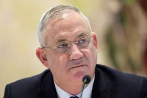 Bộ trưởng Quốc phòng Israel Benny Gantz tham dự cuộc họp nội các ở Jerusalem ngày 24-5.