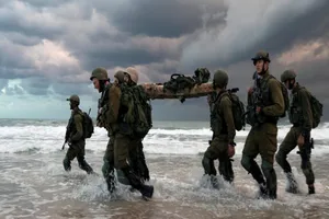 Binh sĩ của Lực lượng Phòng vệ Israel (IDF) tham gia huấn luyện. 