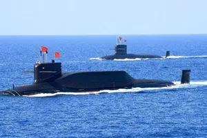 Hai tàu ngầm hạt nhân Type 094A của Trung Quốc.