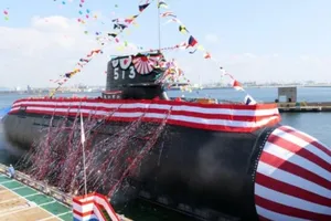 Tàu ngầm Taigei mới của Nhật. Ảnh: BỘ QUỐC PHÒNG NHẬT