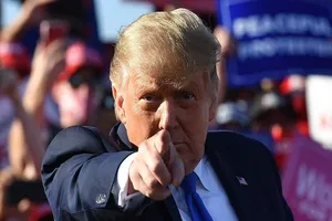 Tổng thống Mỹ Donald Trump tại cuộc vận động tranh cử ở thành phố Carson, bang Nevada, Mỹ. Ảnh: AFP